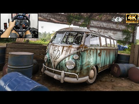 Rebuilding a Volkswagen Type 2 De Luxe - Forza Horizon 5 | Logitech g29 gameplay