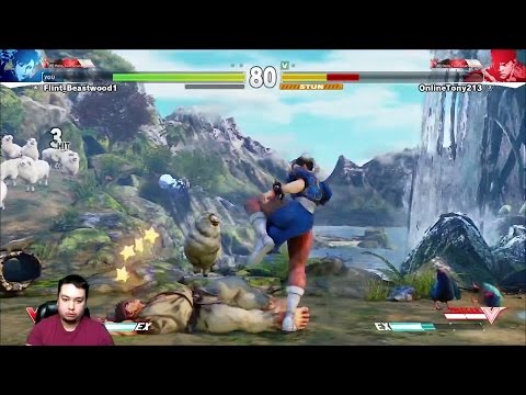 Street Fighter V Phase 1 Beta Online Matches - Streamer Battle