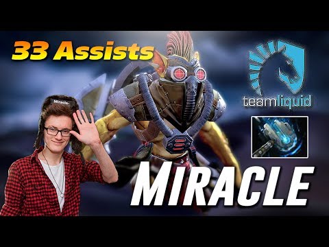 Miracle Bounty Hunter 33 Assists with Meteor Hammer Dota 2