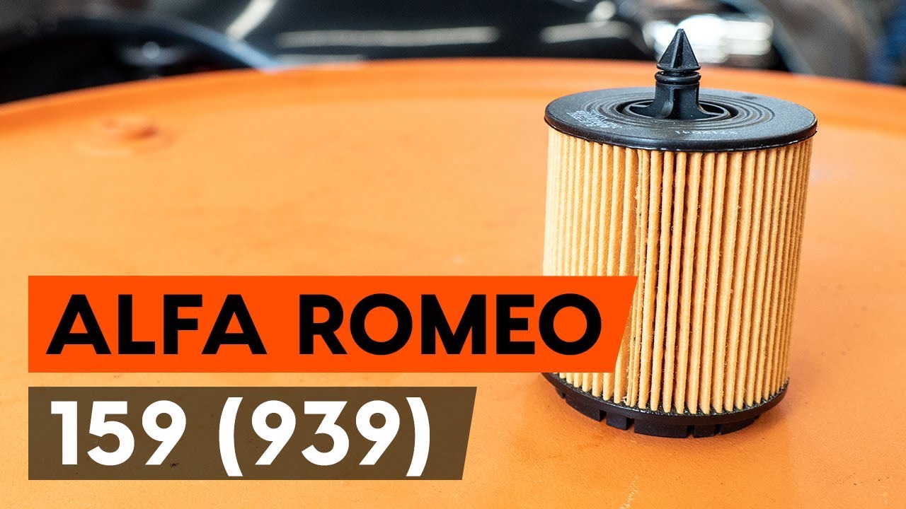 Πώς να αλλάξετε λαδια και φιλτρα λαδιου σε Alfa Romeo 159 Sportwagon - Οδηγίες αντικατάστασης