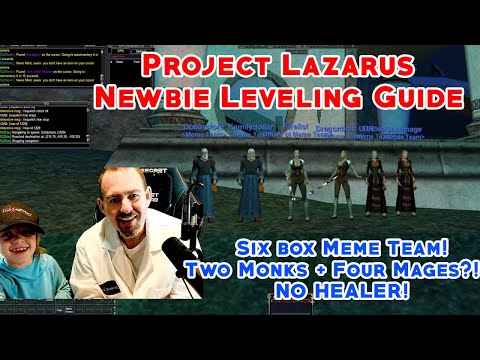 Project Lazarus Leveling Guide and Intro to 6 boxing - (Leveling 2 monks and 4 mages - NO HEALER)