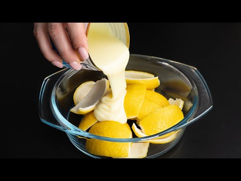 Werfen Sie die Zitronenschale nicht weg! Mit Kondensmilch vermischen und Sie werden überrascht sein!