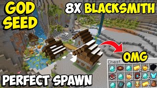 Download lagu 🔥 Epic Survival Seed For Minecraft 1.21 Bedrock & PE | 8 Blacksmith Village Seed 1.21.82 mp3
