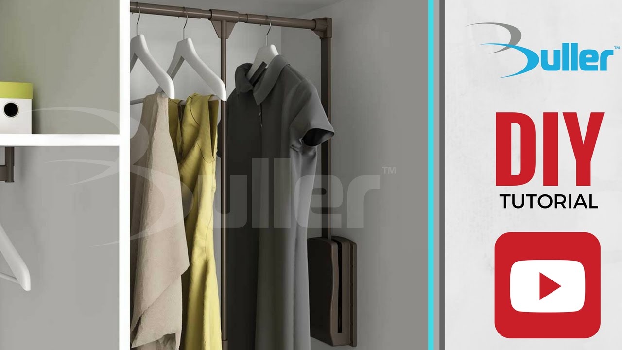 How to install Moka Pull Down Wardrobe Clothes Rail from Buller.