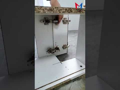 Iron 165 degree hinge install  |  Kitchen corner cabinet  | Mingyi hardware factory