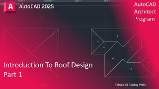 AutoCAD - ROOF Design For BEGINNERS! (2D)
