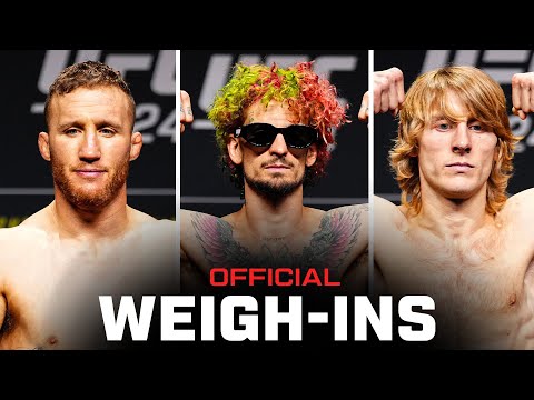 Gaethje vs Pimblett Weigh-Ins | UFC 324