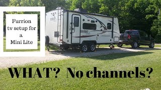 Setting up a Furrion Tv in a camper.  Rockwood 2109s Mini Lite. A couple more tips.