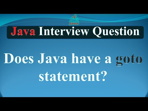 Does Java Have A Goto Statement Java Interview Questions