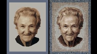 preview picture of video 'Portrait. Mosaic art (made in Italy) / Ritratto realizzato a mosaico'