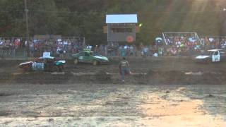 preview picture of video 'Indiana Allen County Fair Demolition Derby 2012'