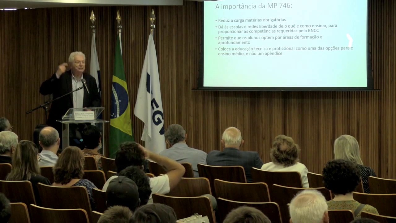 Palestra com Simon Schwartzman: Ensino Médio e Ensino Técnico