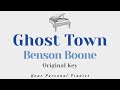 Ghost Town - Benson Boone (Original Key Karaoke) - Piano Instrumental Cover with Lyrics