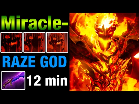 Miracle- Shadow Fiend - RAZE GOD - 12 Min Shadow Blade - Dota 2