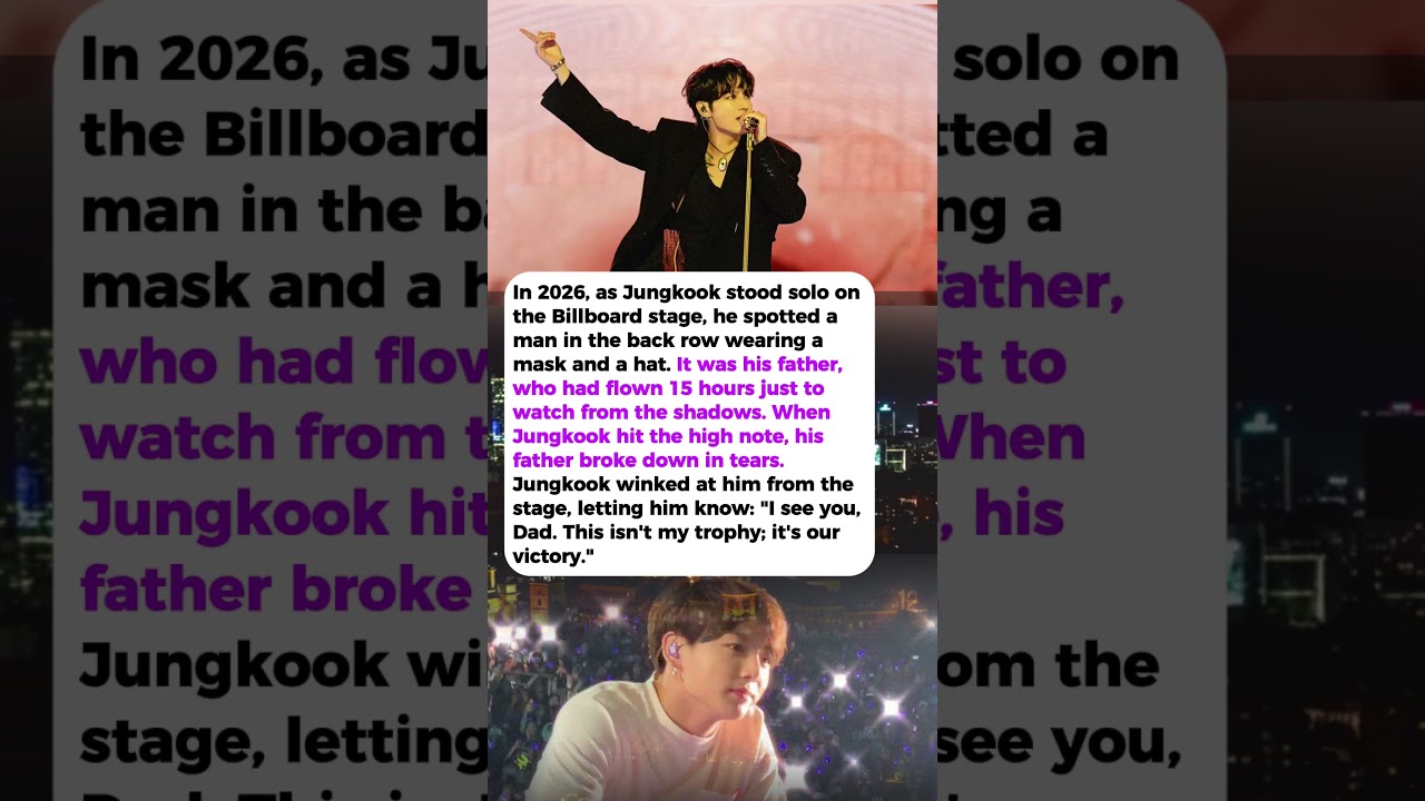 What Happened When BTS Jungkook Saw His Dad Crying At Billboard.