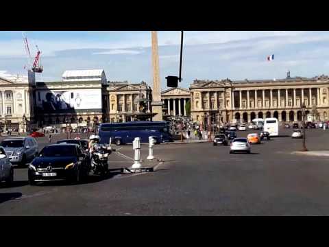 Paris France bus ride