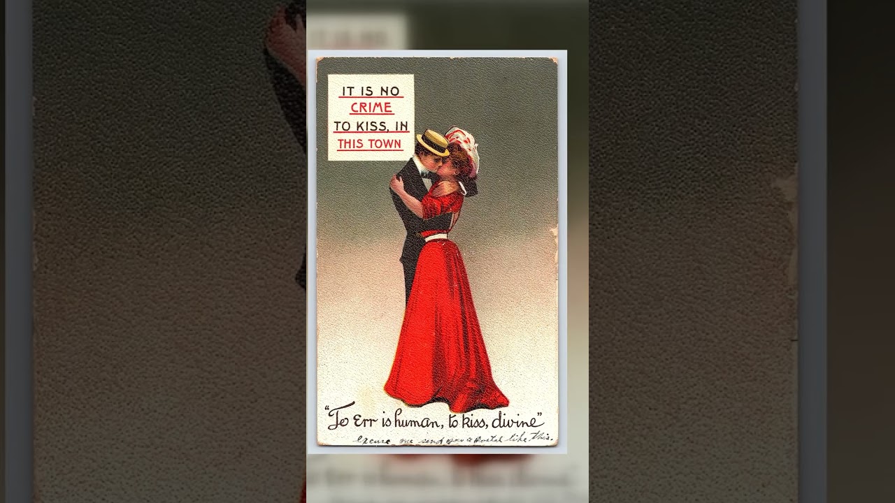 B.B. London Series, Divided Back Postcard, Romantic Scene, 1909 Video