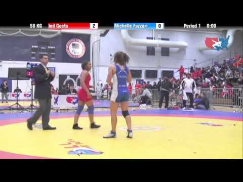 WM 58 KG - Ind Geeta vs. Michelle Fazzari