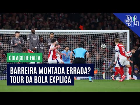 COURTOIS MONTOU A BARREIRA DO REAL MADRID ERRADA NO GOL DE DECLAN RICE NA CHAMPIONS?