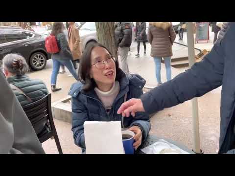 Coffee break at Newbury St, Boston