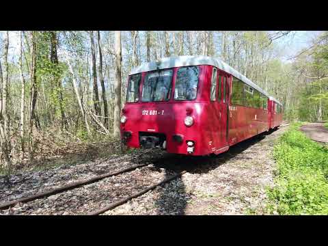 HBN mit LVT 172 von Neustrelitz Hbf zu Ostern zum Slawendorf.