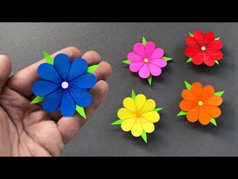 Blumen basteln mit Papier 🌸 Deko & Geschenke selber machen - Bastelideen mit Origami Papier