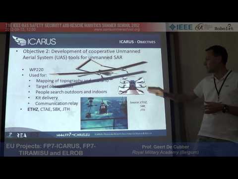 SSRRSS'12: EU Projects FP7-ICARUS, FP7-TIRAMISU, ELROB