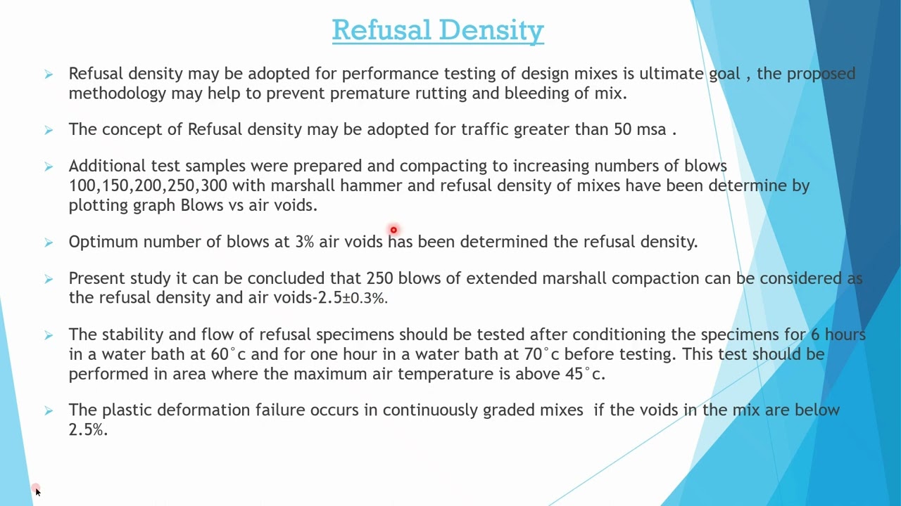 Refusal Density(As per IRC SP 135-2022)