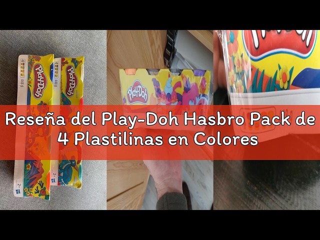 Vídeo relacionado con Play-Doh Pack de 4 Colores clásicos, Botes de 85 Gramos