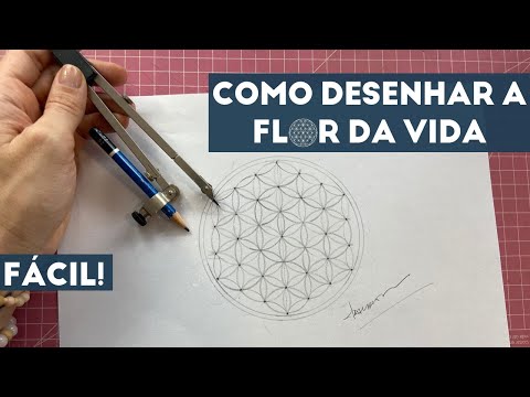 MELHOR FORMA de DESENHAR a FLOR DA VIDA, fácil e sem erros | Taty Alencar Mandalas