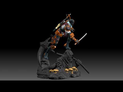 🔴 Term 18 Deathstroke 3D Model from Batman comics Villains (DC Comics) CG Pyro Zbrush SFW Turntable