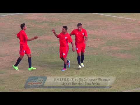 U.N.J.F.S.C. (3)  vs (0) DEFENSOR MIRAMAR - FÚTBOL HUACHANO - 3ERA FECHA/2018.
