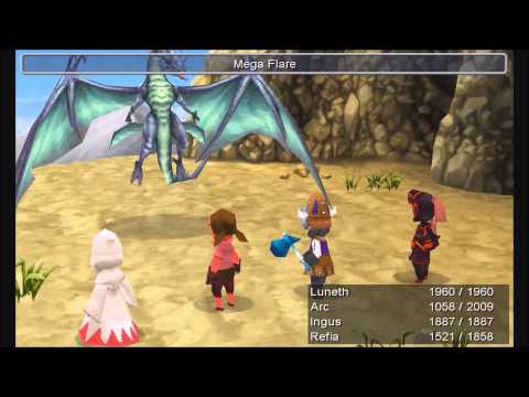 Final fantasy 3 : part 53 : boss fight 13 : Bahamut