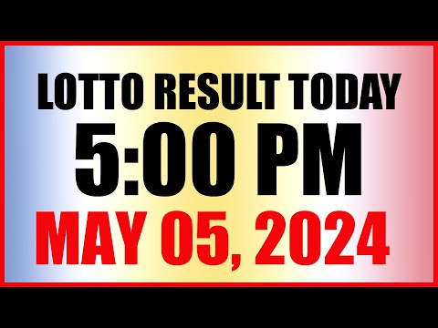 Lotto Result Today 5pm May 5, 2024 Swertres Ez2 Pcso