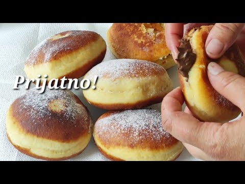 Krofne - Krafne. Fine, mekane domaće krofne! #405