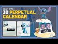 Video: Calendario Perpetuo Stitch Surfer Disney 15 cm