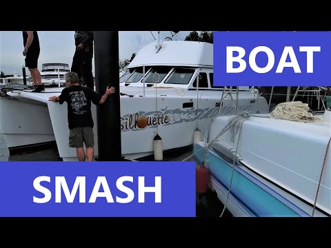 BLUEWATER sailing catamaran CRASH - Ep 86