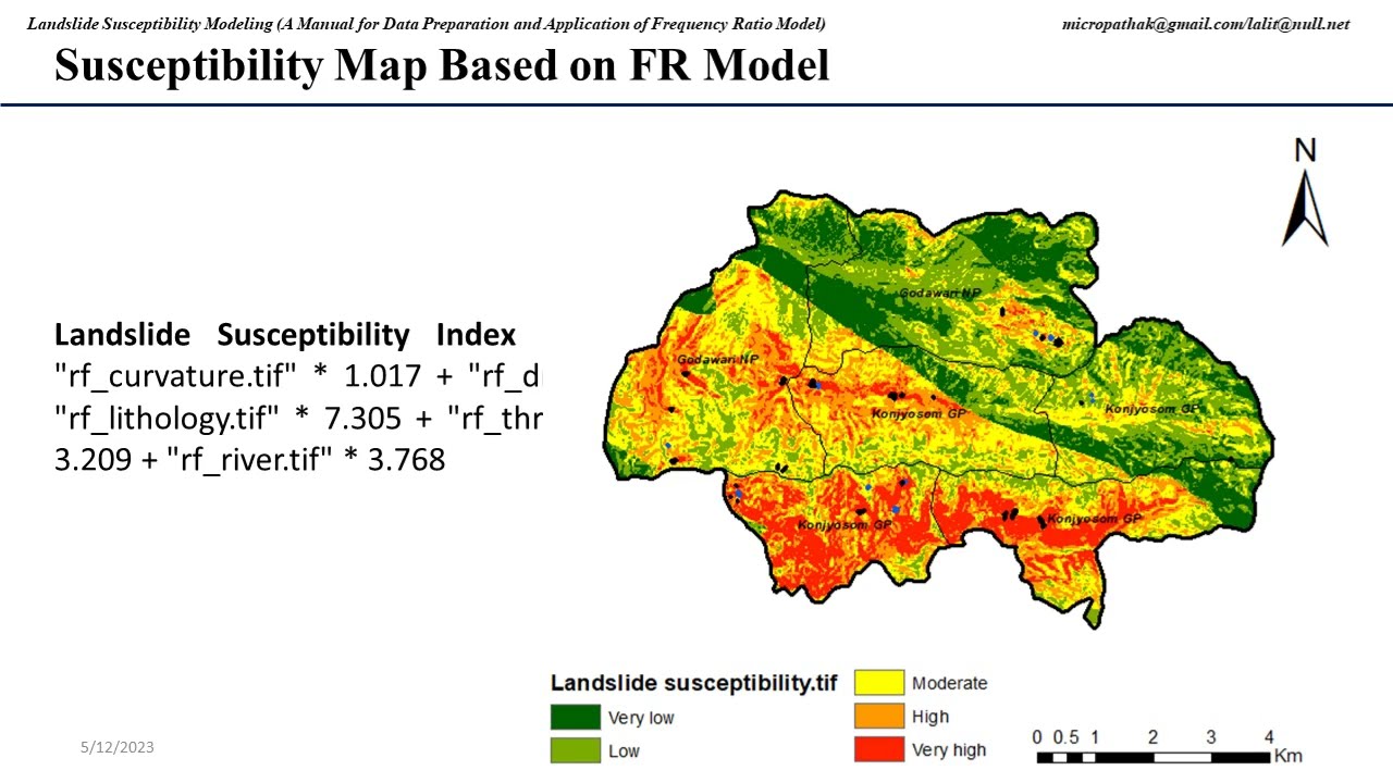 Landslide Susceptibility Modeling Manual- Data Preparation & Application of Frequency Ratio Model