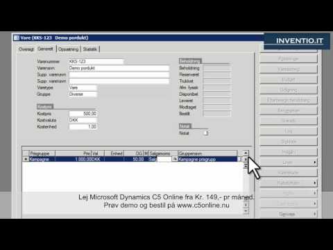 Videoguides til Microsoft Dynamics C5/c5online