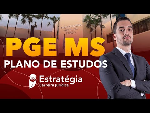 Concurso PGE MS: Plano de Estudos