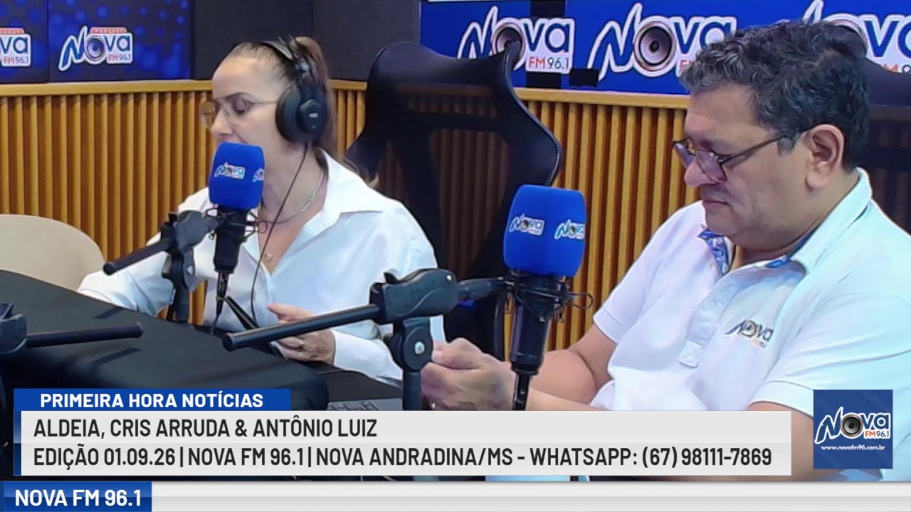 Começou Setembro, bora asssistir o Primeira Hora Notícias com Cris, Aldeia e Antônio Luiz