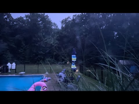 Lightning turns night into day for a split second