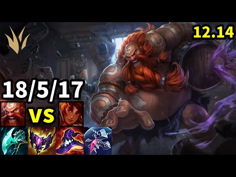 Gragas Jungle vs Taliyah - KR Grandmaster | Patch 12.14