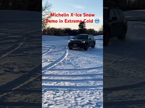 Michelin X-ICE Snow Testing in EXTREME Cold with Subaru Outback 🥶🧊❄️🌨️