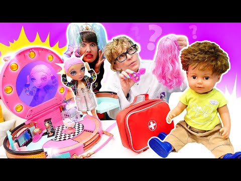 Spielspaß mit Baby Born. Doktor Nicole hilft den Puppen. Video für Kinder