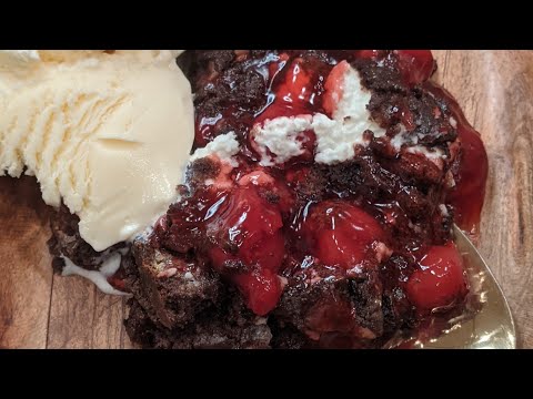How to make Fudge Cherry Cream Cheese Dump Cake