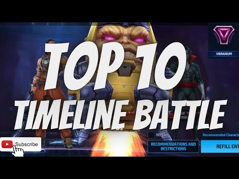 TOP 10 TIMELINE BATTLE CHARACTERS -  RANKING WHAT CTP / ISO / URUS FITS MORE | Marvel Future Fight