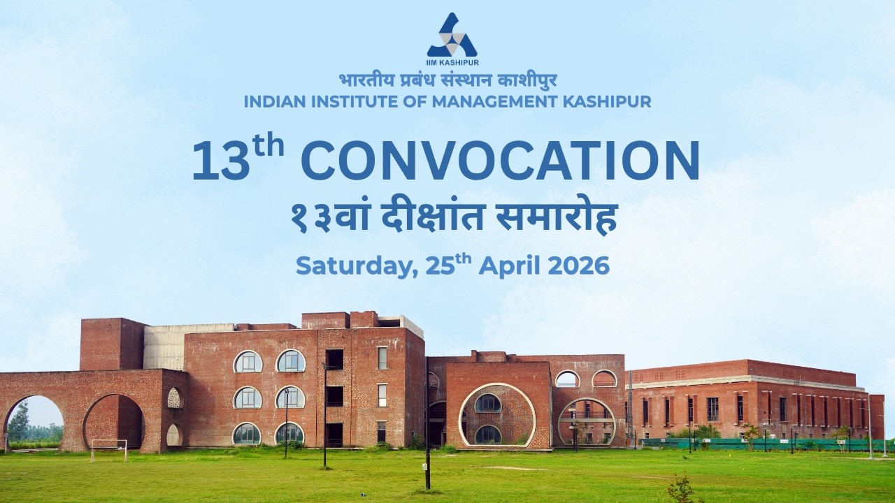 13th Convocation | IIM Kashipur