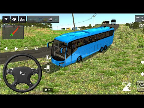💥🥹 coach Bus simulator india Off Road driving 🌵🏔️ bus game simulator 2025 gameplay #bus #game #16 