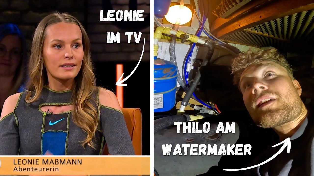 We're sailing through the Strait of Messina. New watermaker, Leonie on TV